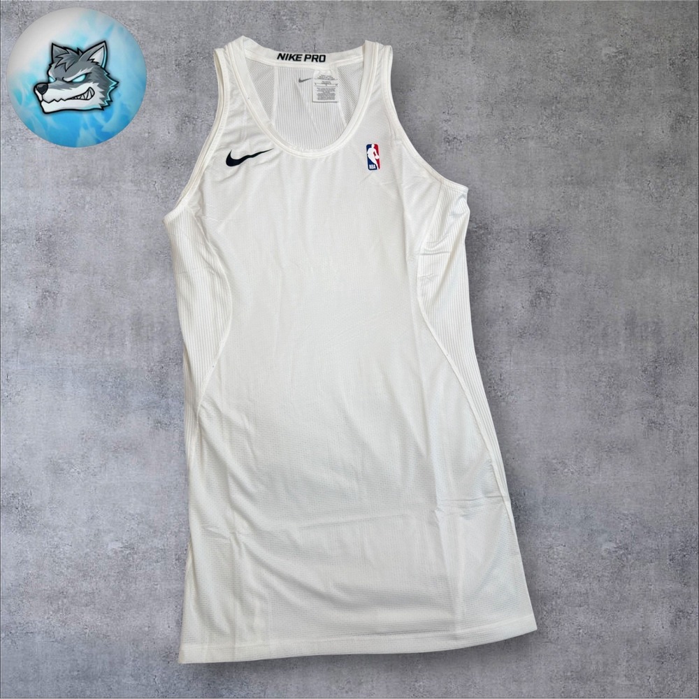 Nike Pro HyperCool NBA Team Player Issue Tank Top White Men's XL-Tall 880804-100